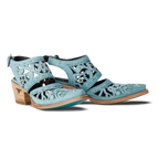 Robin Cut Out Slingback Mule - Powder Blue