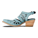 Robin Cut Out Slingback Mule - Powder Blue