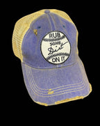 Rub Some Dirt on it Baseball Blue Ball cap