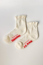 Ruffled Hugger Crew Socks | Le Bon Shoppe