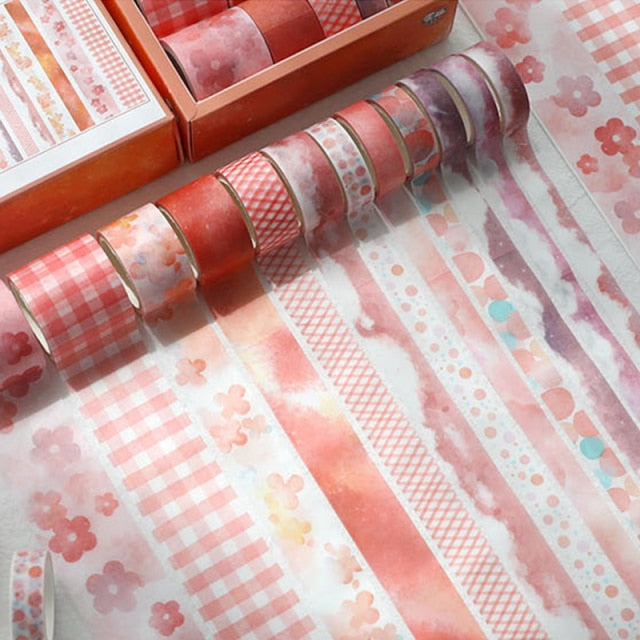 Sakura & Clouds Washi Tape Set (12pcs) - Original Kawaii Pen