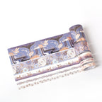 Purple Gold Japanese Pattern