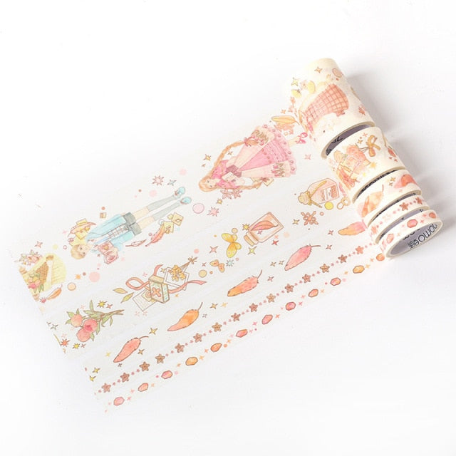 Sakura Crane Gold Series  Washi Tape Sets (23 Designs)