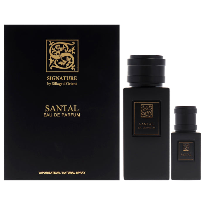 Santal by Sillage dOrient for Men - 2 Pc Gift Set 3.4oz EDP Spray, 0.5oz EDP Spray