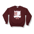 School Daze x HBCU Crew Neck Sweatshirt - Maroon/Grey