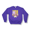 School Daze x HBCU Crew Neck Sweatshirt - Purple/Gold/White