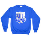 School Daze x HBCU Crew Neck Sweatshirt - Royal/Grey/White