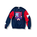 School Daze x HBCU Crewneck - 40 Acres x COINTEL  - Navy/Red/White