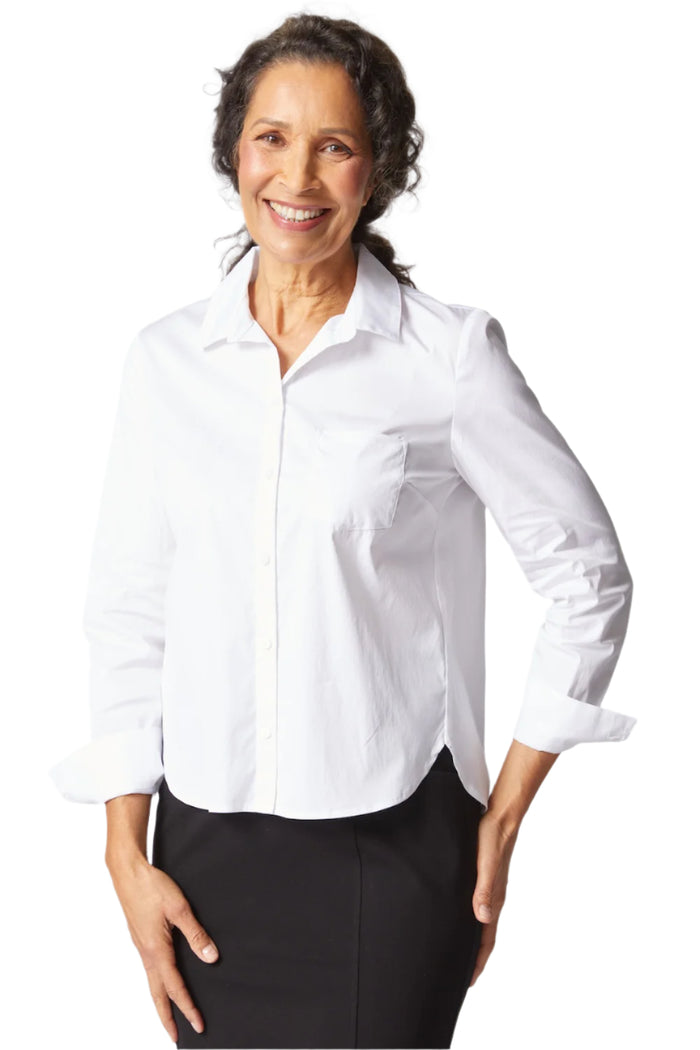 Shaped Hem Shirt - 15024