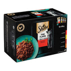 Sheba Fine Flakes Wet Cat Food Pouches Succulent Selection In Jelly 12 X 85g