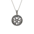 Silver Art Deco Trinity Pendant