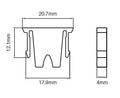 Sitting blocks - Pack of 20 for semi frameless pool fence posts - Image 2