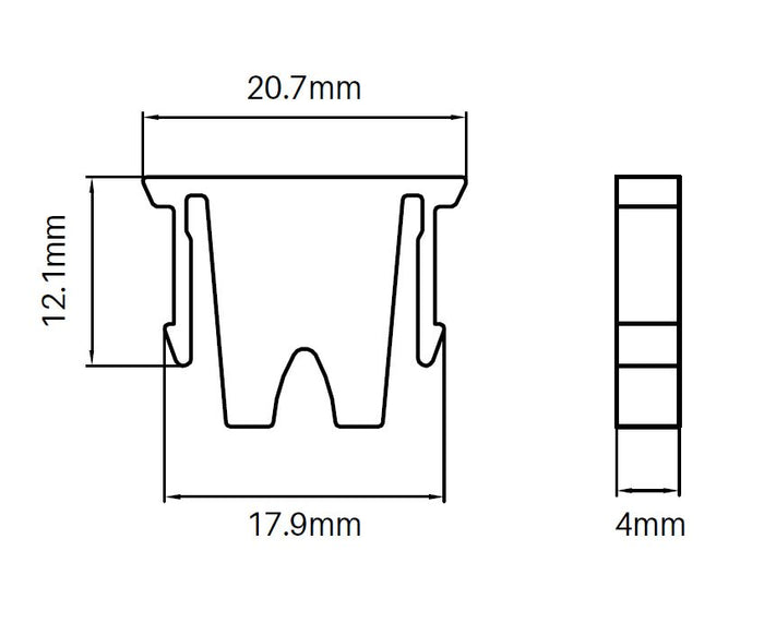 Sitting blocks - Pack of 20 for semi frameless pool fence posts - Image 2