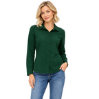Soft Cotton Jacquard Knit Button-Front Shirt - SC205