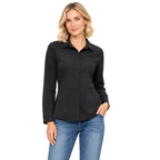Soft Cotton Jacquard Knit Button-Front Shirt - SC205