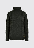 Somers Women’s roll-neck sweater - Olive