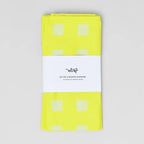 Squares Napkin Set Yellow/Soft Aqua