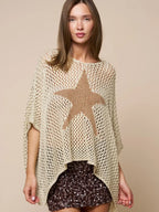 Star Crochet Loose Fit Top