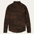 Stetson Brown Patchwork Bandana Print Shirt for Women