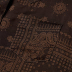 Stetson Brown Patchwork Bandana Print Shirt for Women