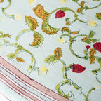 Strawberry Blue | French Tablecloths: 59" x 86"