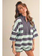 Striped Pull On Shorts