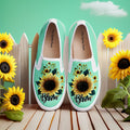 Sunflower Bloom Slipons - The Quirky Naari