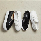 Superga Low - Black Leather