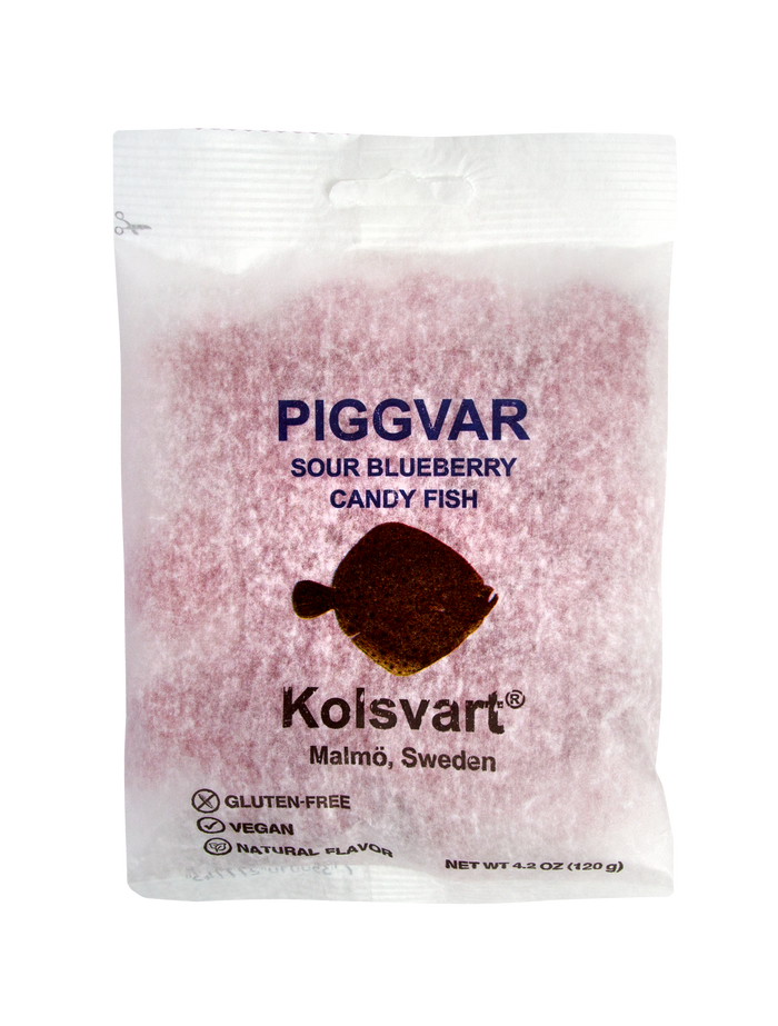 Swedish Fish - Piggvaren (Turbot)- Sour Blueberry - 4.2oz