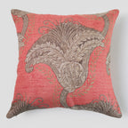 Telas De Mercato Arika Peach Printed Cushion Cover