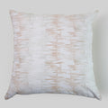 Telas De Mercato Rayures White Embroidered Cushion Cover