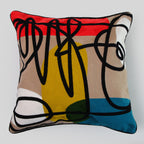 Telas de Mercato Samara Multi Embroidered Cushion Cover