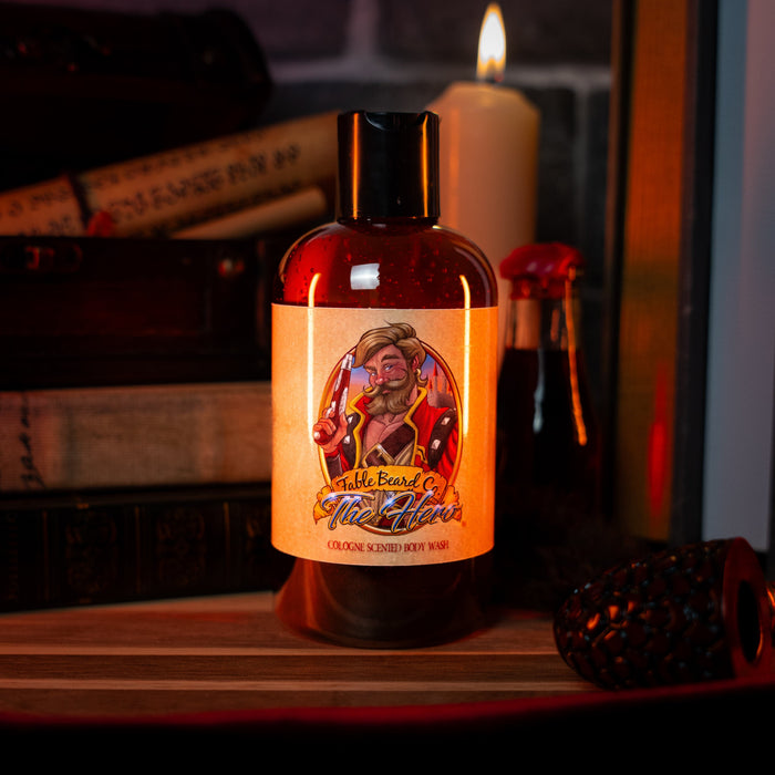 The Hero - Body Wash - Warm Tobacco, Light Cologne, Mystical Amber
