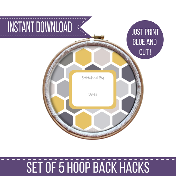 The Hoop Back Hack - Geometric Version by Peppermint Purple