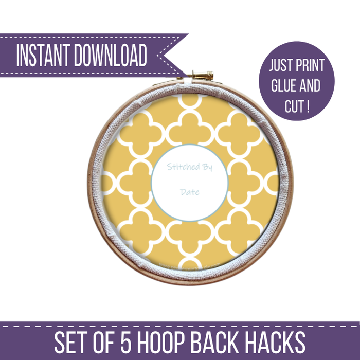 The Hoop Back Hack - Geometric Version by Peppermint Purple
