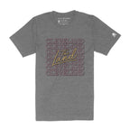 The Land Cleveland Repeat - Wine/Gold - Mens/Unisex Crew T-Shirt