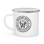 THE PLAQUE SOCIETY — Enamel mug