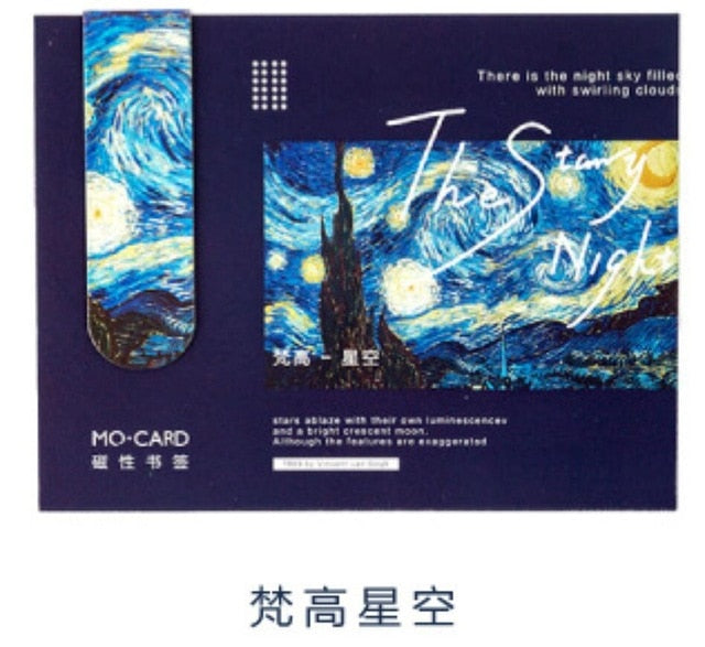 The Van Gogh Magnetic Metal Bookmark - Original Kawaii Pen
