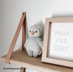 {Tidal Blue} Pray for Surf Art Print