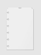 Today Tab Planner Divider, Low Profile, Matte. Black foil divider displayed on a neutral background.