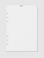 Black foil divider displayed on a neutral background. Size shown is A5.