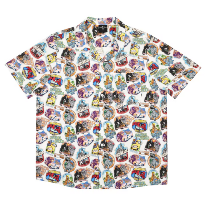 Universal Studios Collage Adult Button-Up Shirt