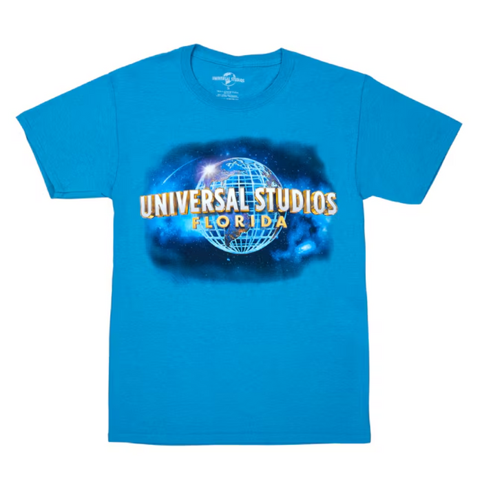 Universal Studios Florida Turquoise Blue Adult T-Shirt-6
