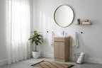 Vanity - Misty Series 400mm White/ Grain wood/Grey