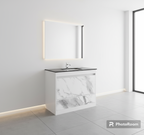 Vanity 1200mm- White Marble Pattern With Engineering Stone
