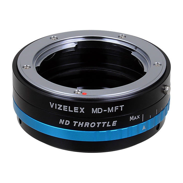 MInolta MD SLR Lens to Micro Four Thirds (MFT, M4/3) Mount Mirrorless Camera Body Adapter, with Built-In Variable ND Filter (2-Stop to 8-Stops)