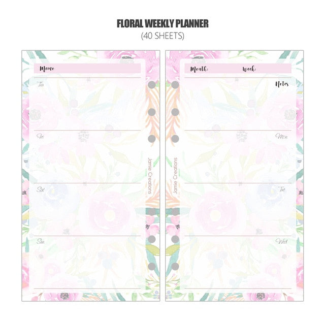 Weekly Planner Refills - A5 & A6 - Original Kawaii Pen