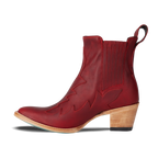 Western Chelsea Bootie - Smoldering Ruby