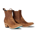 Western Chelsea Bootie - Toffee Suede
