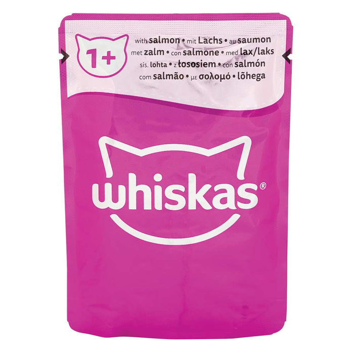 Whiskas 1+ Fish Favourites In Jelly Adult Wet Cat Food Pouches 85g x 40 Pack